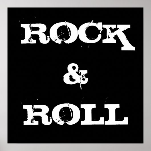 Poster van Rock en Roll (Voorkant)