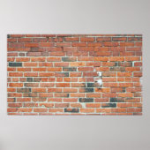  Poster van rode brick-wandtextuur (Voorkant)