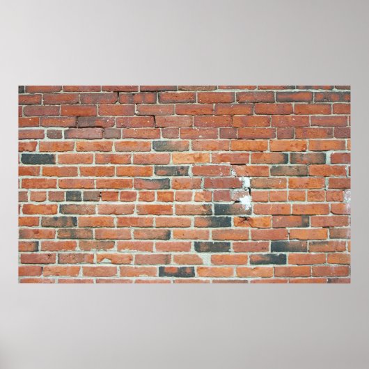 Poster van rode brick-wandtextuur (Voorkant)