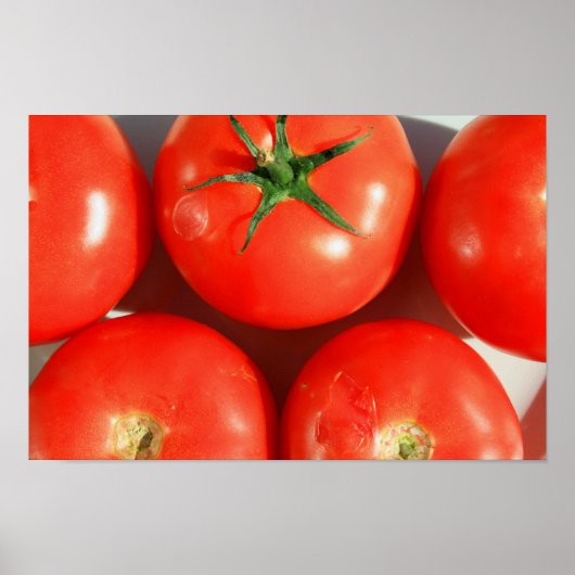 Poster van rode tomaten (Voorkant)