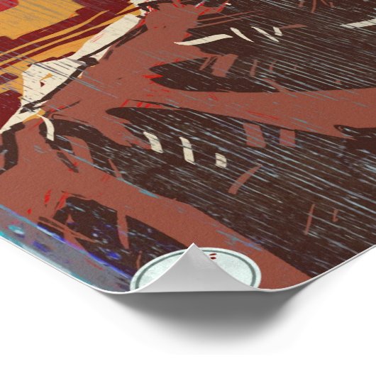 Poster van Rokin' Cowboy (Hoek)