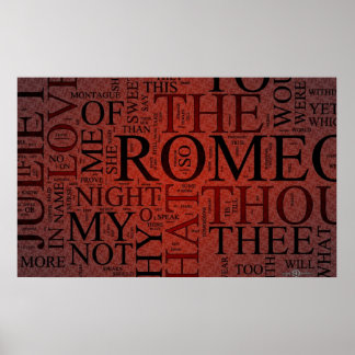 Poster van Romeo en Juliet (Rood)