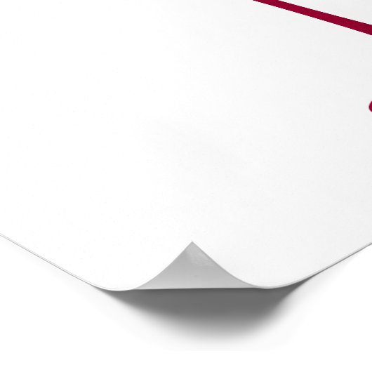 Poster van rood wijnglas (Hoek)