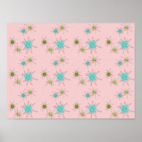 Poster van roze ionische stookolie