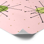 Poster van roze ionische stookolie (Hoek)