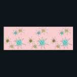 Poster van roze ionische stookolie<br><div class="desc">Dit roze Iconische atoomstootpatroon barst het Poster van het kenmerkt iconische atomaire sterrenbursts. Dat klopt! De oude school, First Lady Pink, met gouden gekleurde achtergrond, is de perfecte achtergrond voor de levendige turquoise, het verzachten van selderij en kitschy peren groene cirkels. De vlekken van kleur worden sporadisch geplaatst in diverse...</div>