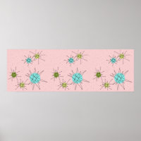 Poster van roze ionische stookolie