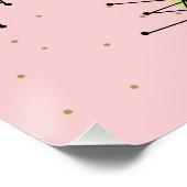 Poster van roze ionische stookolie (Hoek)