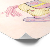 Poster van roze Rocking Horse (Hoek)