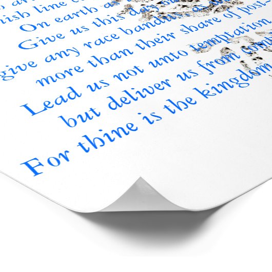 Poster van Runner's Prayer (Hoek)