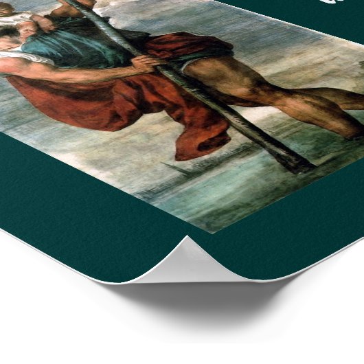 poster van saint-christopher (Hoek)