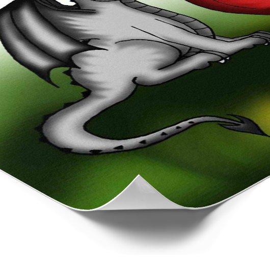 poster van schattige draken (Hoek)