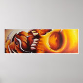 poster van schedel en roos tattoo (Voorkant)