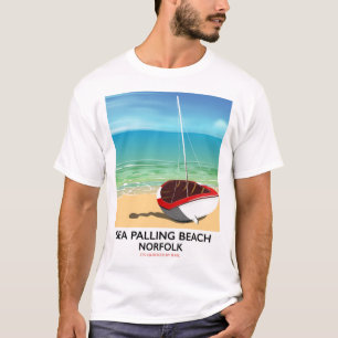 Poster van Sea Palling Beach Norfolk strand T-shirt