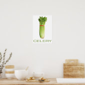 Poster van selderij (Keuken)