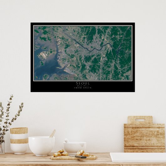 Poster van Seoul Zuid-Korea (Keuken)