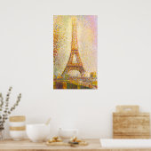 Poster van Seurat Eiffel Tower (Keuken)