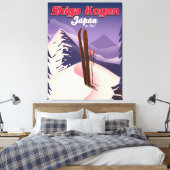 poster van shiga kogen japan ski canvas afdruk (Insitu (Slaapkamer))