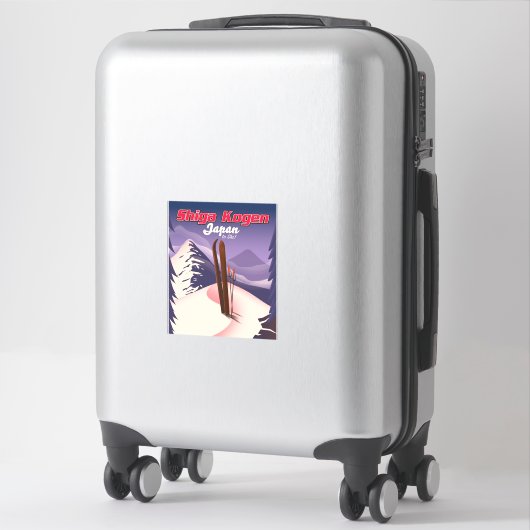 poster van shiga kogen japan ski sticker (Koffer)