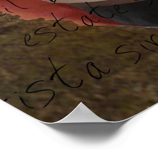 poster van shiraz-wijn (Hoek)