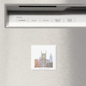 Poster van skyline lezen magneet (Insitu (Vaatwasser))