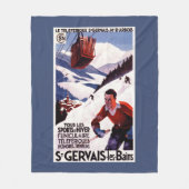POSTER van SNCF-spoorwegkabelauto Fleece Deken (Voorkant)