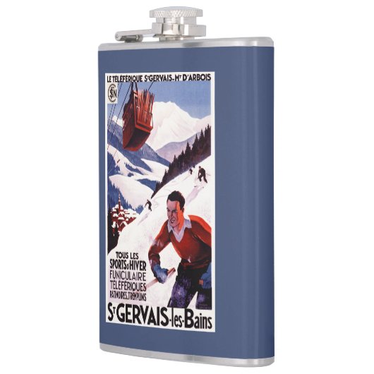 POSTER van SNCF-spoorwegkabelauto Heupfles (Links)