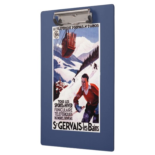 POSTER van SNCF-spoorwegkabelauto Klembord (Links)