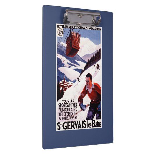 POSTER van SNCF-spoorwegkabelauto Klembord (Rechts)