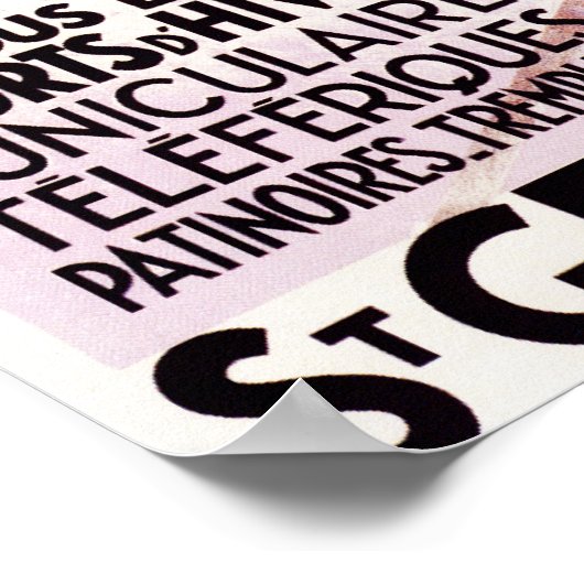 POSTER van SNCF-spoorwegkabelauto's (Hoek)