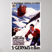 POSTER van SNCF-spoorwegkabelauto's (Voorkant)