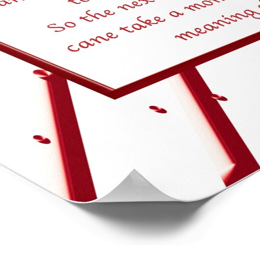 Poster van snoepsuikerriet (Hoek)