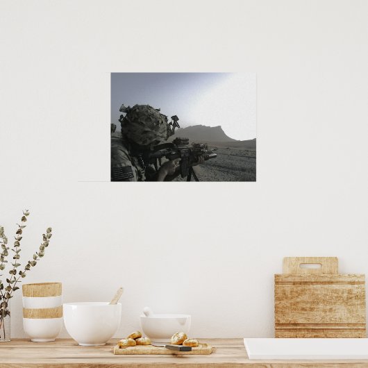 Poster van soldaat van het leger (Keuken)