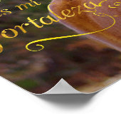 Poster van Spaanse Bijbelse Verse Smilling Horse (Hoek)