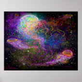 Poster van Space Fantasy Tentacles (Voorkant)