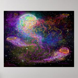 Poster van Space Fantasy Tentacles