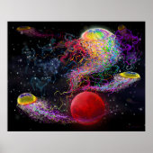 Poster van Space Fantasy Tentacles (Voorkant)