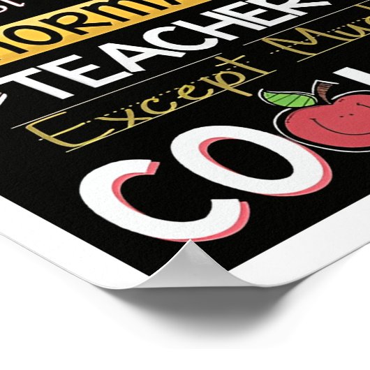 Poster van speciaal onderwijzend leraar (Hoek)