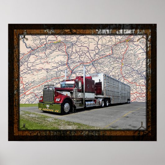 Poster van Spencer #70 W900A-kaart (Voorkant)