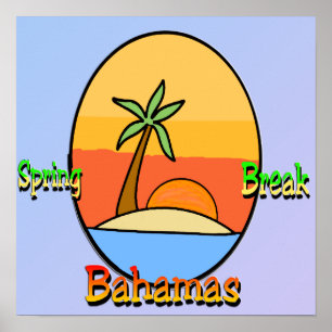 Poster van Spring Break Bahamas