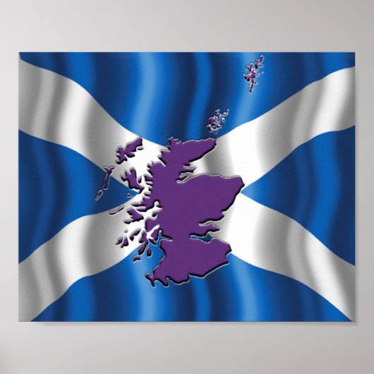 Poster van St. Andrew's Vlag (Saltire) (Voorkant)