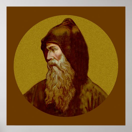 Poster van St. Cyril de Monnik (M 002) 2 (Voorkant)