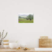 Poster van standaardpaarden voor galoping (Keuken)