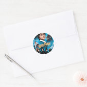 Poster van Steen der Wijzen Ronde Sticker (Envelop)