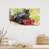 Poster van stoomlocomotieven (Keuken)