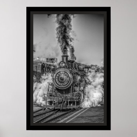 Poster van stoomlocomotieven (Voorkant)