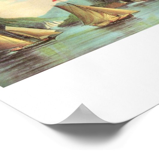 Poster van stoomschepen en zeilschepen (Hoek)