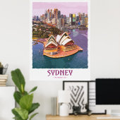 Poster van Sydney (Thuiskantoor)