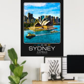 Poster van Sydney (Thuiskantoor)