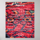 Poster van tapijtpoëzie (Voorkant)